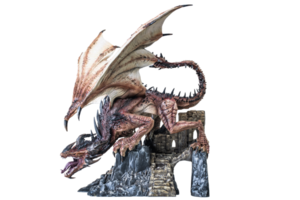 Fantasy  dragon on isolated background png