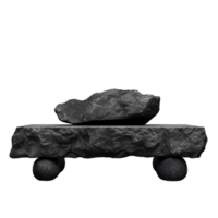 AI generated Ancient Coal on transparent bcakground png