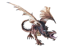 Fantasie Drachen auf isoliert Hintergrund png