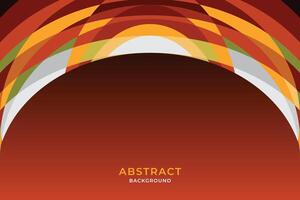 Autumn color with geometric shape background design free vector