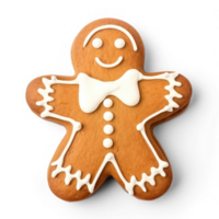 AI generated gingerbread gingerbread man on transparent background png