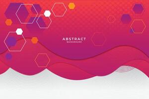 Modern fluid red gradient banner with curve shapes Free Vector