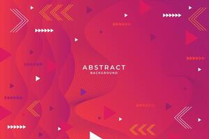 Modern fluid red gradient banner with curve shapes Free Vector