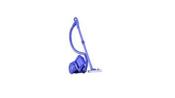 Blu Glossy Plastic Vacuum Cleaner png