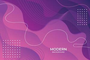 Modern pink and purple fluid gradient background with curvy shapes Free Vector