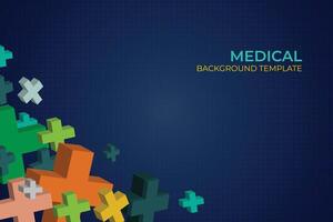 Healthcare and medical science background Free Vector