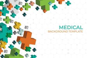 Healthcare and medical science background Free Vector