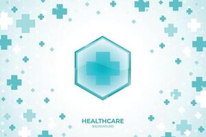 Blue healthcare and medical science background Free Vector