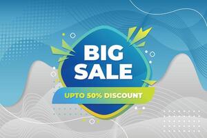 Sale Background design with liquid shape vector