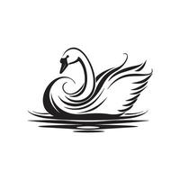 cisne vector arte, iconos, y gráficos