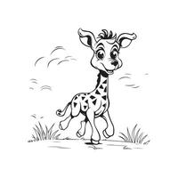 jirafa dibujos animados imágenes vector
