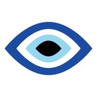 evil eye vector - symbol of protection - blue turkish