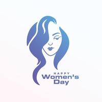 happy women's day celebration background to inspire female vector