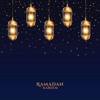 realistic ramadan kareem festival poster design vector