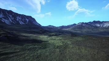 A breathtaking aerial view of majestic mountain peaks video