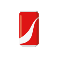 singolo uno moderno pulito semplice piatto design ha aperto freddo Coca Cola può bevande icona o simbolo illustrazione per estate freddo e gustoso morbido bevande nuovo bevanda prodotti png