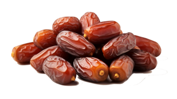 AI generated Sweet Fresh Dried Dates on Transparent Background png