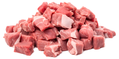 AI generated Chopped lamb meat on transparent background png