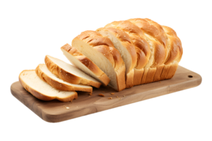 AI generated Sliced toast bread isolated on transparent background png
