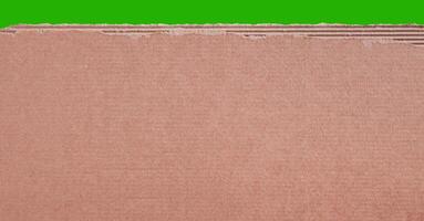 verde pantalla cartulina textura antecedentes. antiguo Clásico marrón papel caja superficie. foto