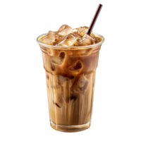 ai genererad iced kaffe isolerat png