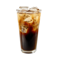 ai genererad iced kaffe isolerat png