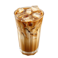 ai genererad iced kaffe isolerat png