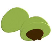 matcha verde tè mochi png