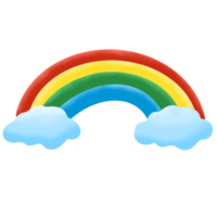 cute rainbow after the rain png