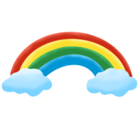 carino arcobaleno dopo il pioggia png