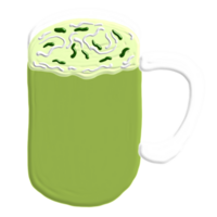 matcha verde chá gelo png