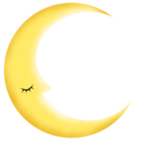 süß Halbmond Mond png