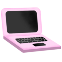 laptop voor aan het studeren png