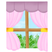 Garten Aussicht hinter das Fenster png