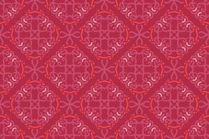 pink seamless pattern background with vintage style. suitable for textile, tile, wall decor, background, banner vector