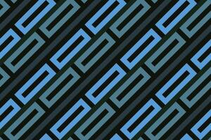 geometric seamless pattern background with black and blue color vector