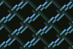 geometric seamless pattern background with black and blue color vector
