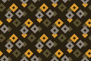 geometric seamless pattern background with vintage green, black and yellow color vector