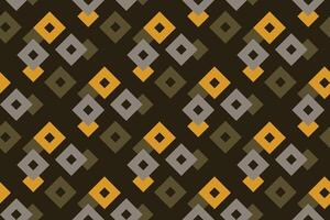 geometric seamless pattern background with vintage green, black and yellow color vector