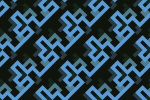 geometric seamless pattern background with black and blue color vector