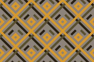 geometric seamless pattern background with vintage green, black and yellow color vector