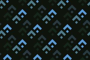 geometric seamless pattern background with black and blue color vector