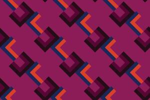 geometric seamless pattern with purple color vector