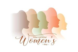 happy women's day stunning background for female freedom and success vector