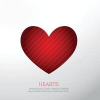 beautiful heart background for valentines day design illustration vector