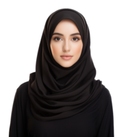 AI generated Muslim woman png isolated on transparent background