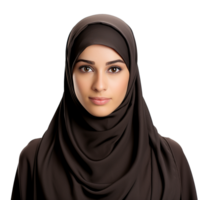 ai generiert Muslim Frau png isoliert auf transparent Hintergrund