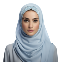 AI generated Muslim woman png isolated on transparent background