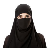 ai generiert Muslim Frau png isoliert auf transparent Hintergrund