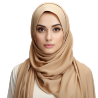 ai generiert Muslim Frau png isoliert auf transparent Hintergrund